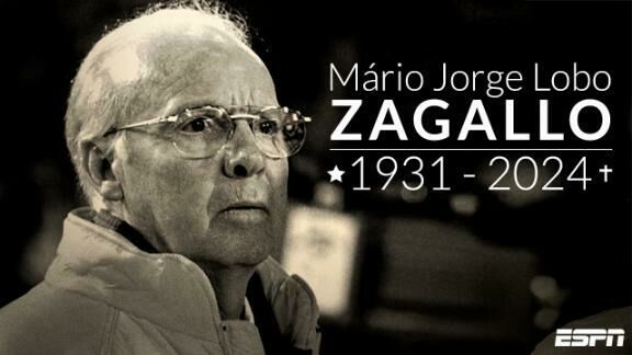 Imagem de compartilhamento para o artigo Aos 92 anos, morre Zagallo, ícone do futebol mundial da MS Todo dia